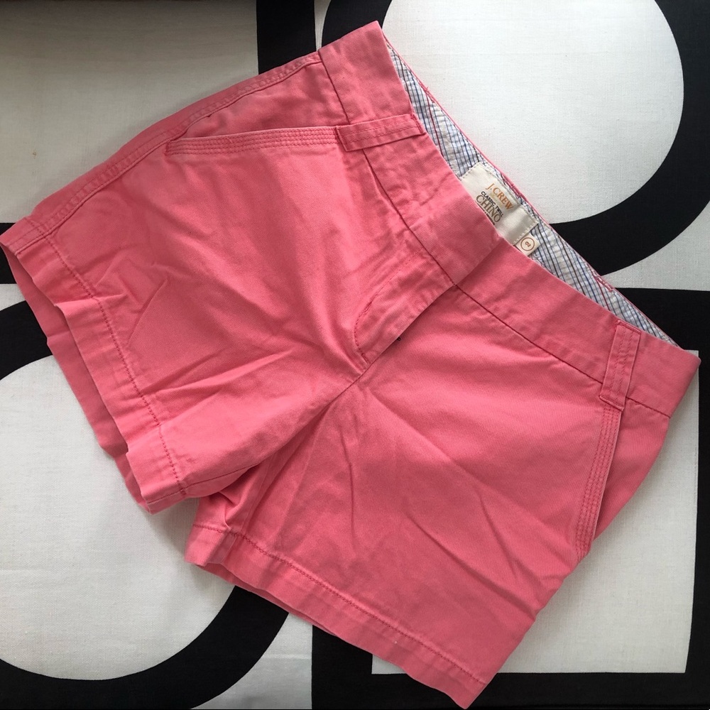 J Crew Classic Twill Chino Shorts City Fit Coral Pink 2